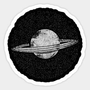 Saturn Planet Vintage Sticker